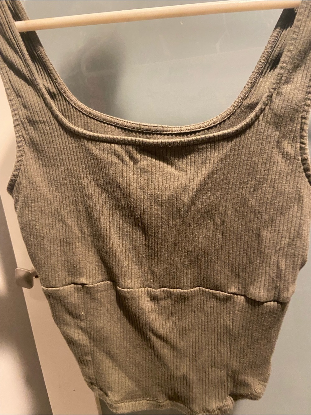 American EagleScoop Neck Tank Top - Olive Green